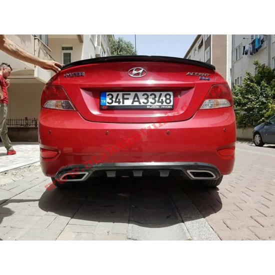 hyundai accent blue spoyler hyundai accent blue spoyler