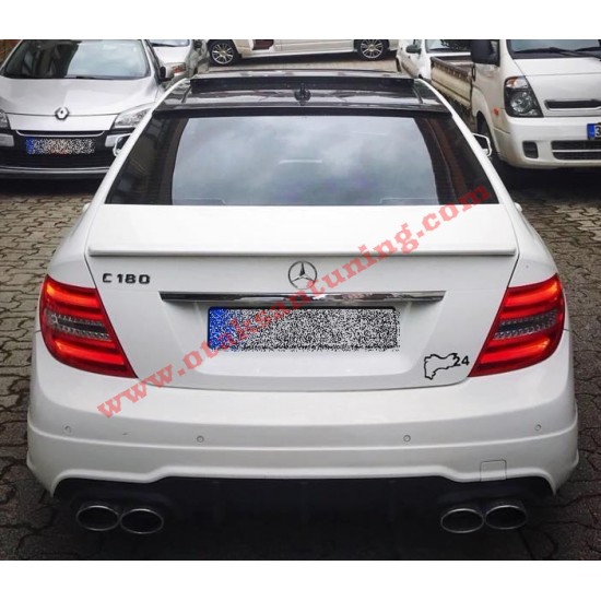 mercedes w204 c180 amg difüzör - makyajlı kasa mercedes w204 c180 amg difüzör - makyajlı kasa