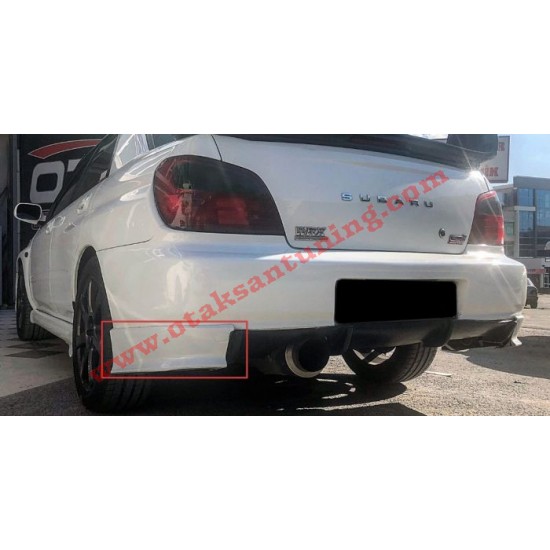 subaru impreza arka tampon flapları