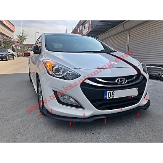 HYUNDAİ İ30 ÖN LİP - PLASTİK - PARLAK SİYAH
