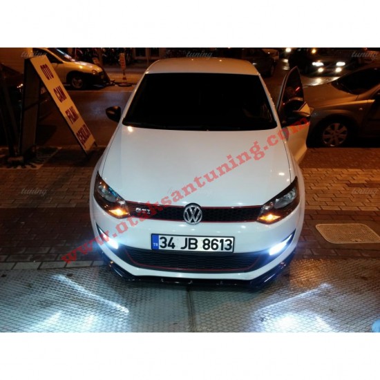 VW POLO 6 ÖN LİP - PLASTİK - PARLAK SİYAH