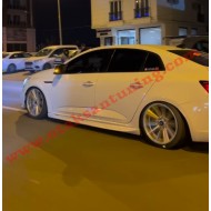 renault megane 4 yan marşpiyel takımı - düz model - plastik
